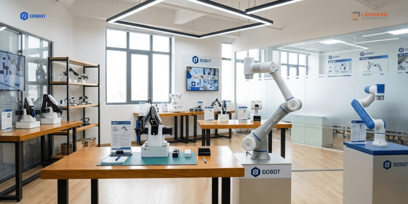 Showroom robot DOBOT tại Lê Hoàng Robotics Việt Nam