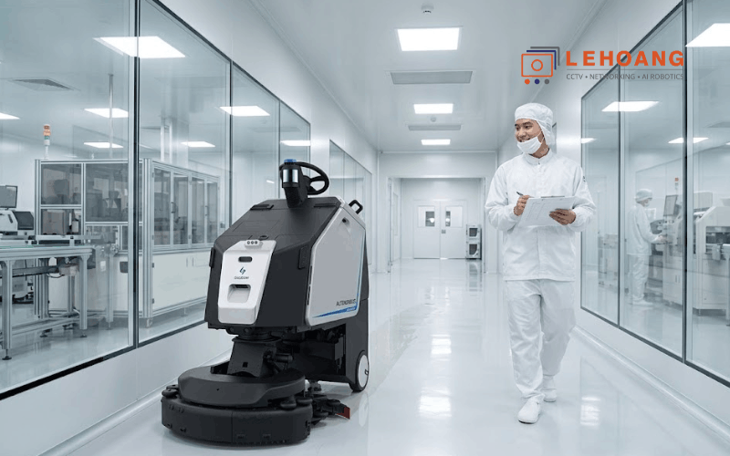 Robot lau sàn tự động giúp nhà máy tiết kiệm chi phí vệ sinh