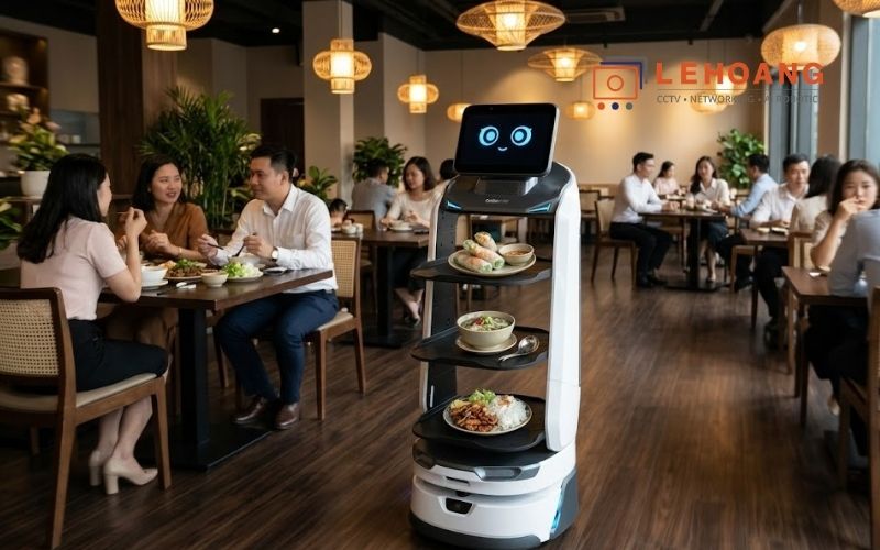  Xu hướng robot dịch vụ AI trong không gian F&B hiện đại 
