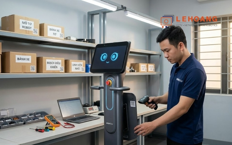  Kỹ thuật viên kiểm tra bảo hành robot OrionStar chính hãng