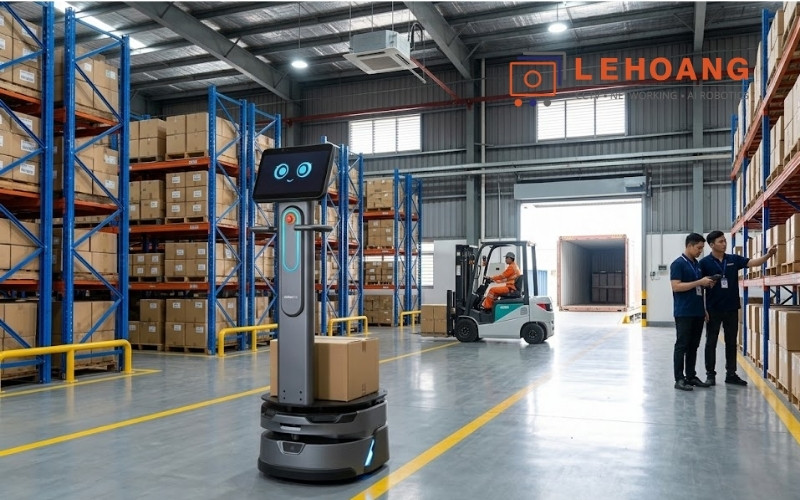 Robot CarryBot OrionStar vận chuyển hàng hóa logistics