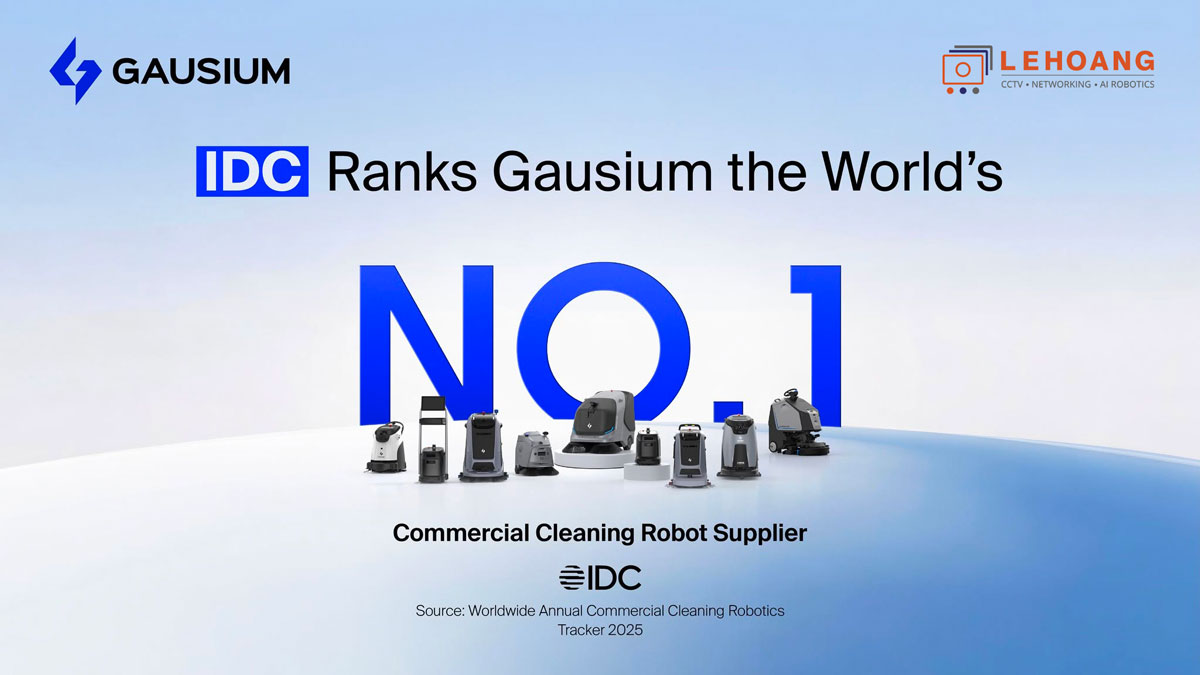 Gausium được IDC xếp hạng số 1 thế giới về robot vệ sinh thương mại năm 2025