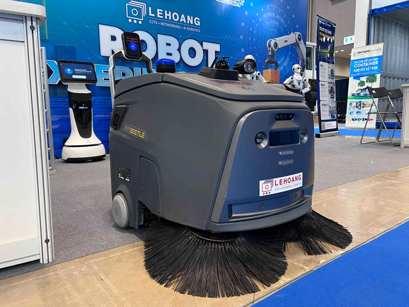 Robot vệ sinh công nghiệp Gausium Beetle tại VILOG 2026