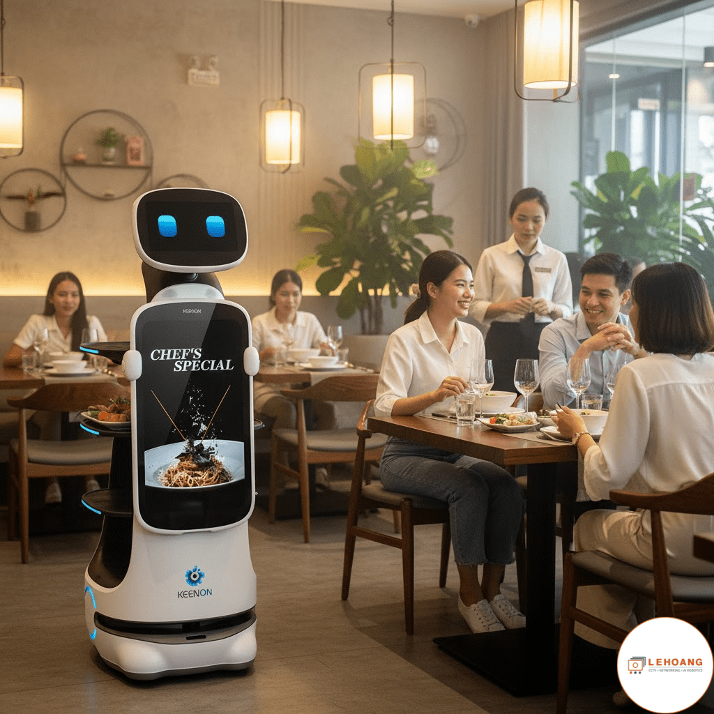 Robot phục vụ nhà hàng keenon - Giải pháp tối ưu hiệu quả vận hành 2025