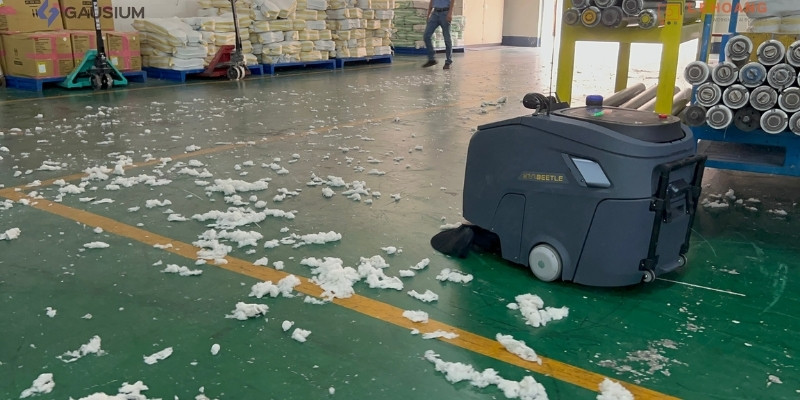 Giải pháp robot vệ sinh Gausium Beetle cho nhà máy dệt may | Lê Hoàng Robotics