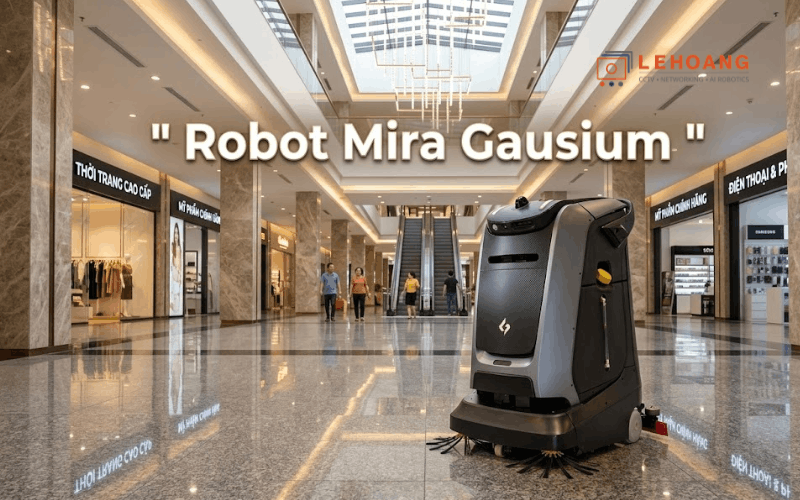 Robot Mira Gausium – giải pháp vệ sinh tự động thế hệ mới cho không gian thương mại