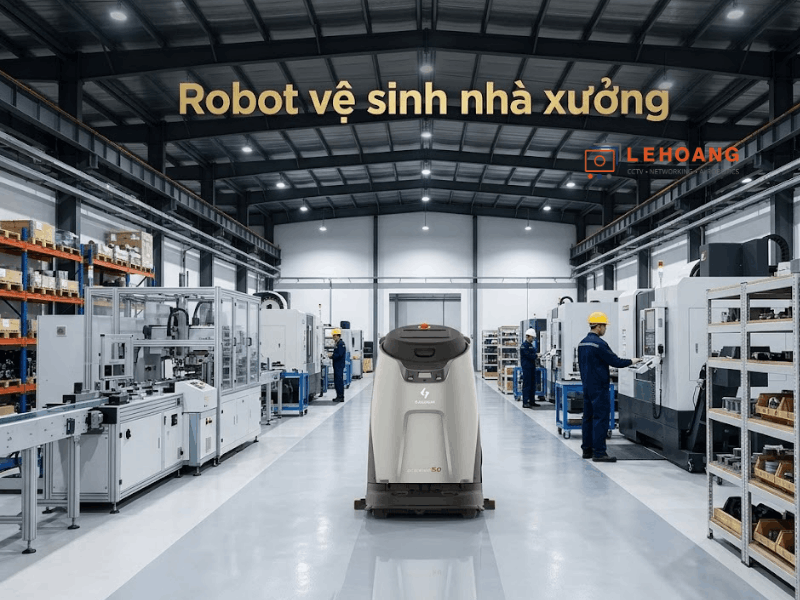 Robot vệ sinh nhà xưởng – giải pháp tự động hóa làm sạch cho nhà máy sản xuất 2026