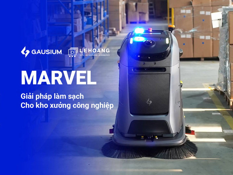 Robot vệ sinh công nghiệp Gausium Marvel: Vệ sinh kho bãi