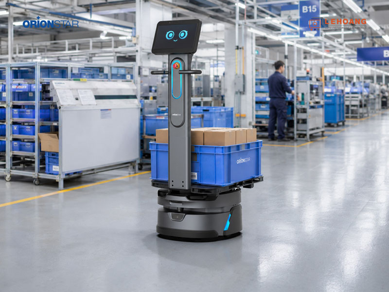OrionStar CarryBot D150: Tự động hóa luồng vận chuyển vật liệu trong nhà máy