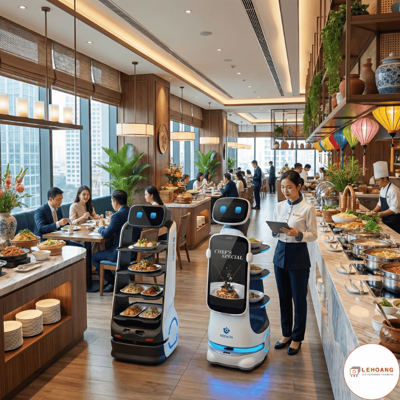 Robot giao đồ ăn Keenon - So sánh T3, T9, T10, T11 chi tiết nhất 2025