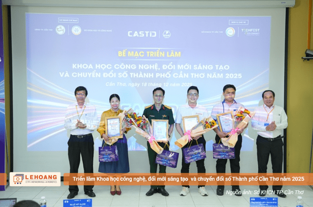 Lê Hoàng Robotics đoạt Giải Ba tại triển lãm khoa học công nghệ, đổi mới sáng tạo và chuyển đổi số Cần Thơ 2025